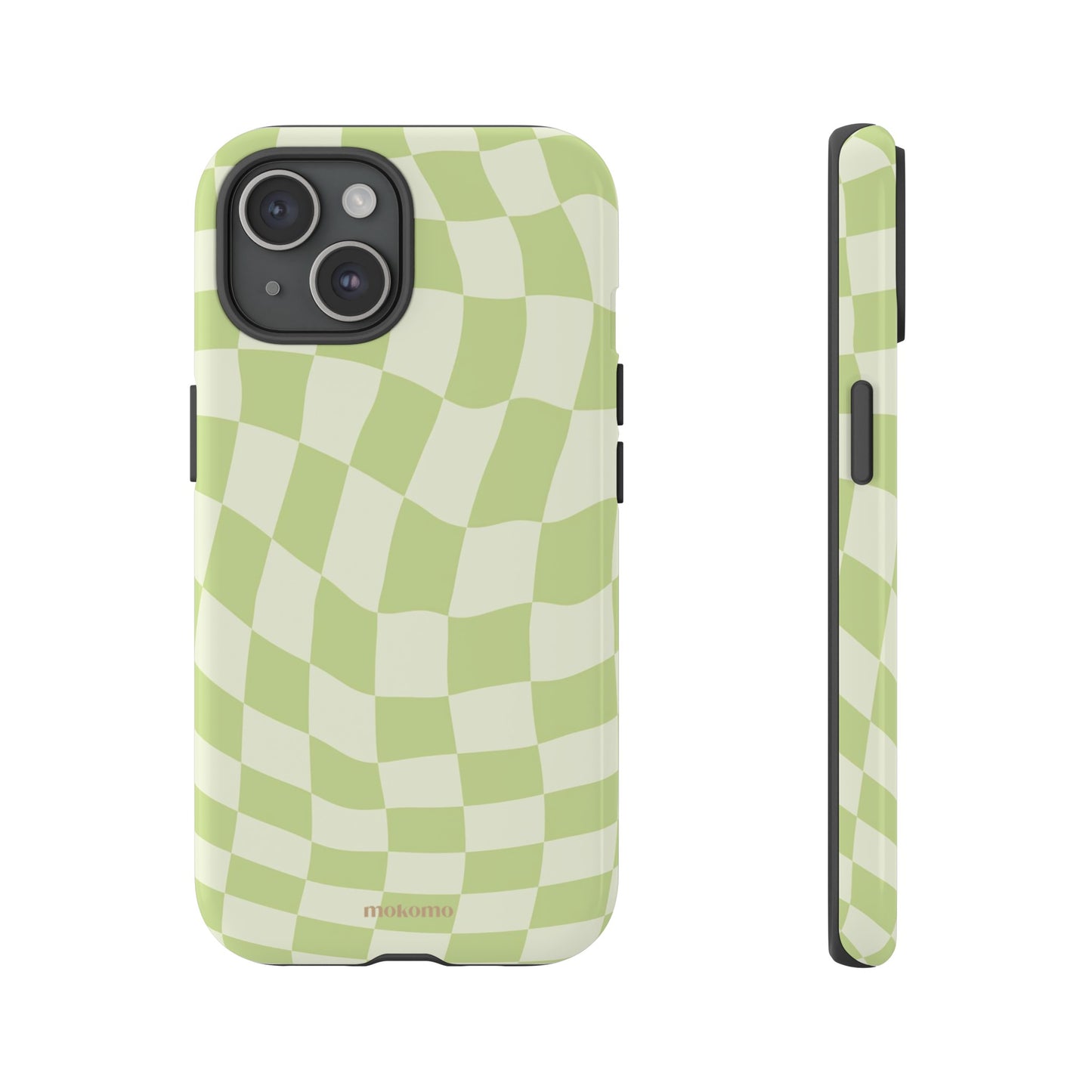 Green Checkered Phone Case