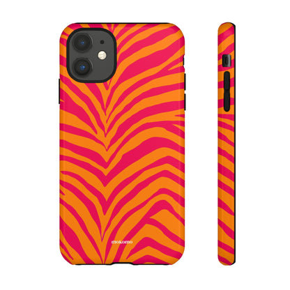 Bright and Colour zebra patterned phone case 