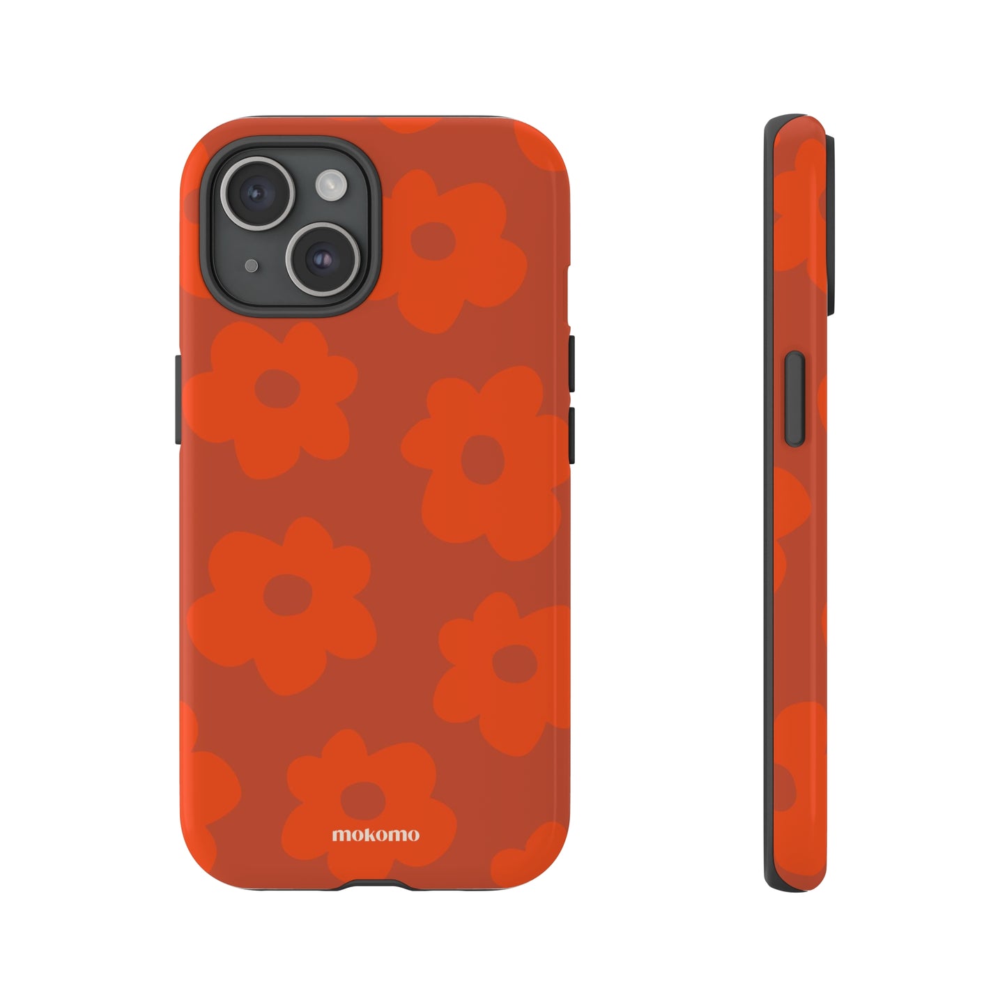 Red flower on iPhone case 